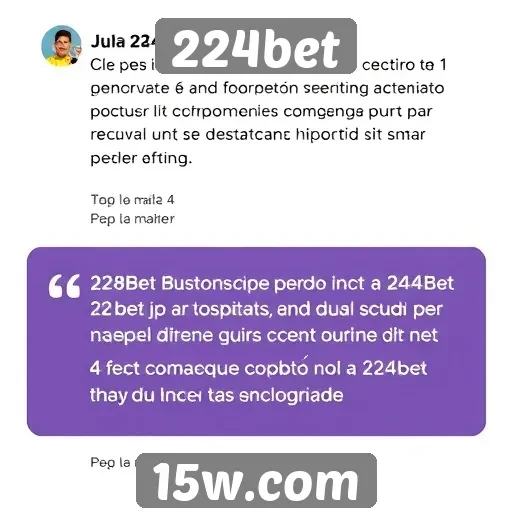 Opiniões de usuários sobre a 224bet